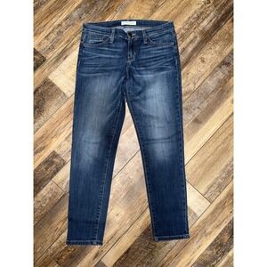 Flying Monkey Womens Blue‎ Wash Skinny Cropped Jeans Size 26